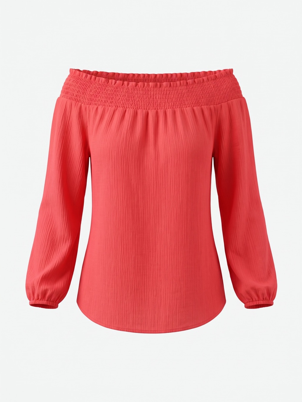 MICHAEL Michael Kors Smocked Off-The-Shoulder Top - Size M